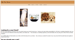 Desktop Screenshot of mypetstore.alivecity.net